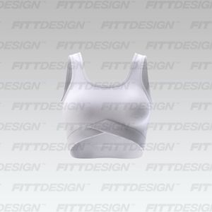 Ladies Cross Over V-Shaped Waistband Open Back Crop Top Smart Mockup