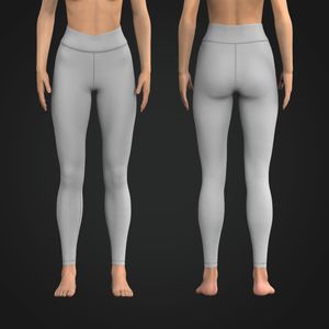 Ladies Cross Over Waistband 27.50 Inch Inseam Leggings Tech Pack