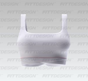 Ladies Cross Over Waistband Twisted Open Back Sports Bra Smart Mockup