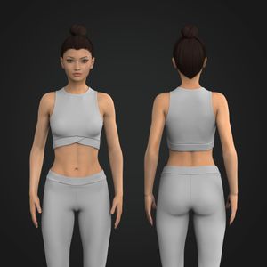 Ladies Cross Over Wide Racer Back Sports Bra