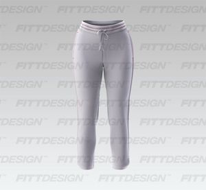 Ladies Curved Split Hem 25.00 Inch Inseam Joggers Smart Mockup