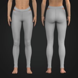 Ladies Cut Out High Waisted Leggings Tech Pack