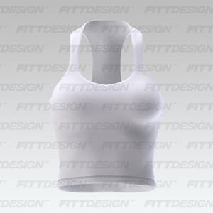Ladies Diamond Neckline Racer Back Tank Top Smart Mockup