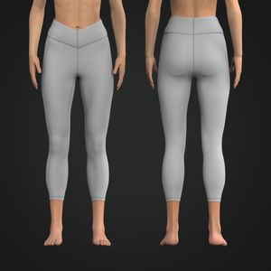 Ladies Double Front V-Shaped Waistband 23.00 Inch Inseam Leggings