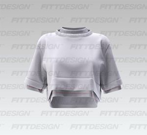 Ladies Double Layered Relaxed Short Sleeve Tee Smart Mockup
