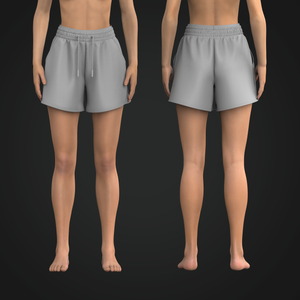 Ladies Double Layered Waistband Style Performance Shorts Tech Pack