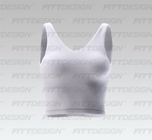 Ladies Double V-Shaped Neckline Crop Top Smart Mockup