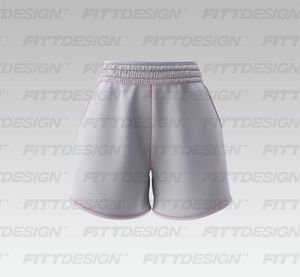 Ladies Doubled Layered Waistband Style Performance Shorts Smart Mockup