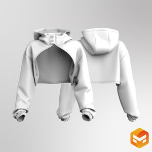 Ladies Drop Shoulder Micro Windbreaker 3D Garment