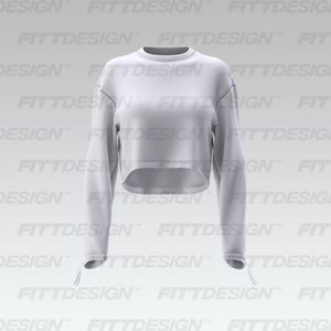 Ladies Drop Shoulder Sweater Smart Mockup