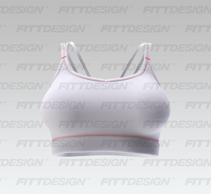 Ladies Dual Strap Back Cut Out Sports Bra Smart Mockup