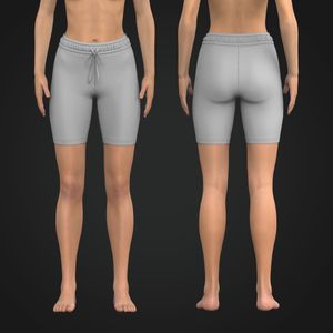 Ladies Elasticated High Waisted 8.00 Inch Inseam Biker Shorts