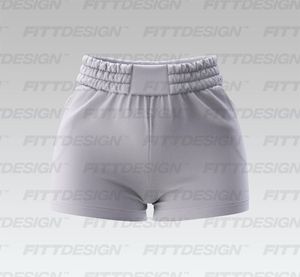 Ladies Elasticated V-Shaped Waistband 3.00 Inch Inseam Shorts Smart Mockup