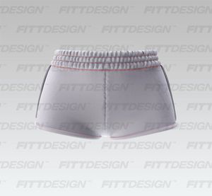 Ladies Elasticated Waistband 2.00 Inch Inseam Performance Shorts Smart Mockup