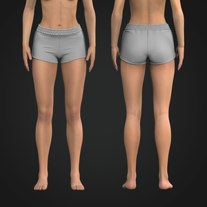 Ladies Elasticated Waistband 2.00 InchInseam Performance Shorts Tech Pack