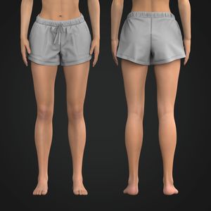Ladies Elasticated Waistband 3.00 Inch Inseam Relaxed Shorts