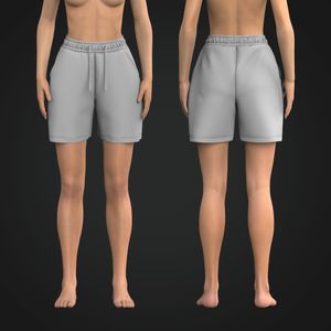 Ladies Elasticated Waistband 6.00 Inch Inseam Relaxed Shorts Tech Pack