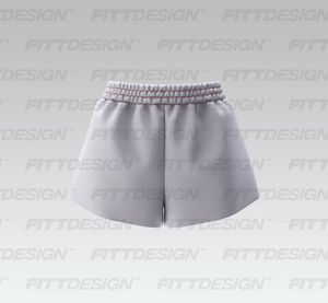 Ladies Elasticated Waistband Flared Shorts Smart Mockup