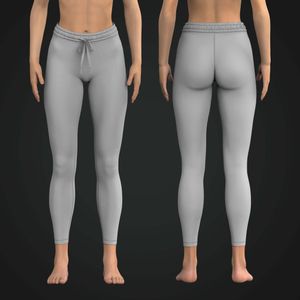 Ladies Elasticated Waistband Full Length Leggings Tech Pack