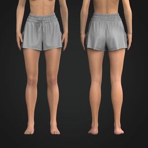 Ladies Elasticated Waistband Patch Pocket Relaxed Shorts Tech Pack