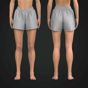 Ladies Elasticated Waistband Split Hem Relaxed Shorts Tech Pack
