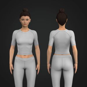 Ladies Elbow Length Sleeves Performance Tee Tech Pack
