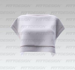 Ladies Extended Sleeves Oversized Crop Top Smart Mockup