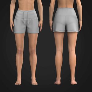 Ladies Extra High Waisted 3.00 Inch Inseam Shorts Tech Pack