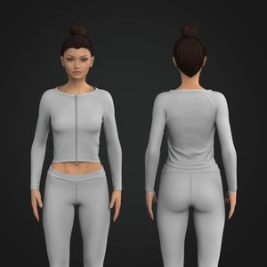 Ladies Fitted Raglan Sleeve Cropped Jacket Tech Pack