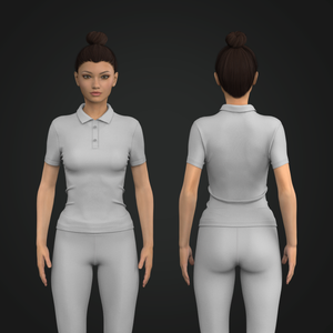 Ladies Fitted Set In Short Sleeve Polo Tee Tech Pack