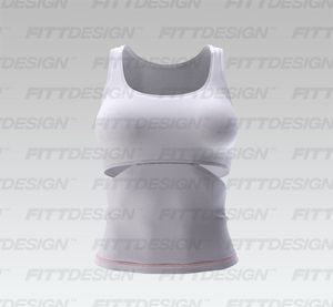 Ladies Fitted Side Cut Out Ribbed Tank Top Smart Mockup