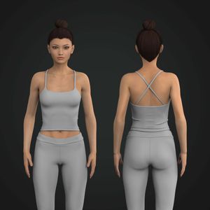 Ladies Fitted Strappy Tank Top Tech Pack