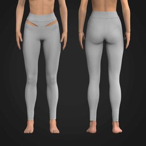 Ladies Front Cut Out Contouring Leggings Tech Pack