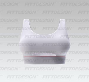 Ladies Front Cut Out High Impact Sports Bra Smart Mockup