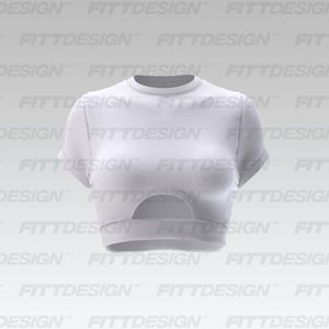 Ladies Front Cut Out Tee Smart Mockup