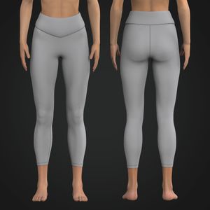 Ladies Front V-Shaped Waistband 25.00 Inch Inseam Leggings