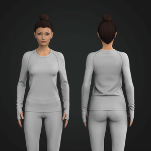 Ladies Full Length Raglan Runner Sleeve Tee Tech Pack