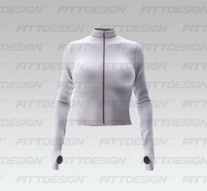 Ladies Full Zip Cadet Collar Runner Sleeve Fitted Jacket Smart Mockup