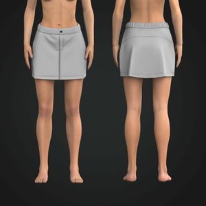 Ladies Functional Woven Skirt Tech Pack