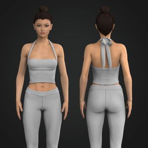 Ladies Halter Neck Tank Top Tech Pack