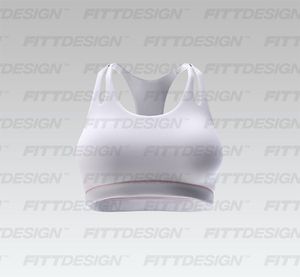 Ladies High Impact Overlapping Front Cut Out Sports Bra Smart Mockup