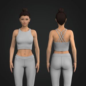 Ladies High Impact Strappy Sports Bra Tech Pack