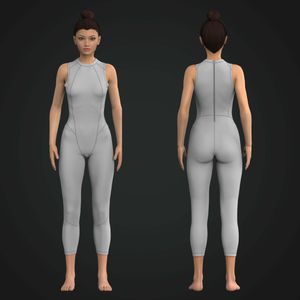 Ladies High Neck 23.00 Inch Inseam Sleeveless Wetsuit Tech Pack