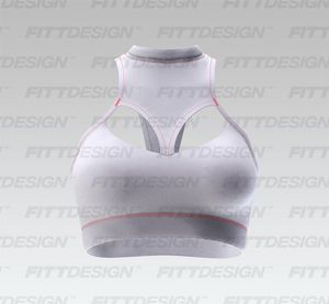 Ladies High Neck Mesh Cut Out Sports Bra Smart Mockup
