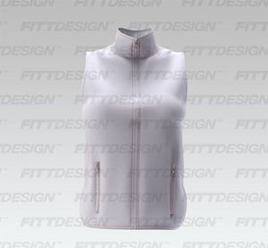 Ladies High Neck Zip Up Performance Vest Smart Mockup