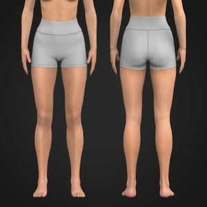 Ladies High Waisted 3 Inch Inseam Shorts Tech Pack