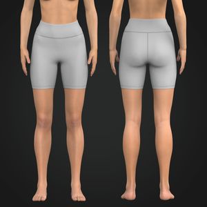 Ladies High Waisted 7Inch Inseam Shorts Tech Pack