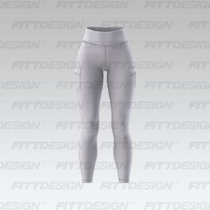 Ladies High Waisted Cargo Pocket Leggings Smart Mockup