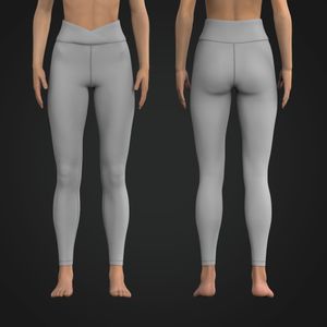 Ladies High Waisted Cross Over Leggings Tech Pack
