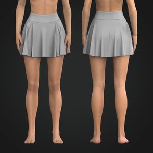 Ladies High Waisted Layered Performance Skirt Tech Pack